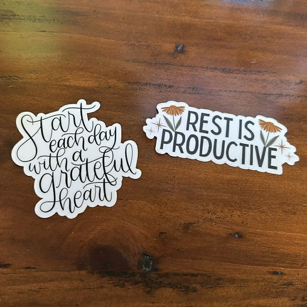 Maddie Green Design notebook and 2 stickers All NeW